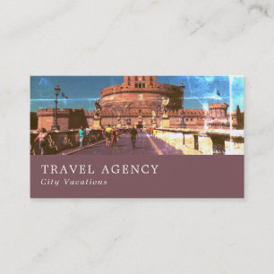 Castel Sant'Angelo, Rom, Italien, Travel Agent Visitkort