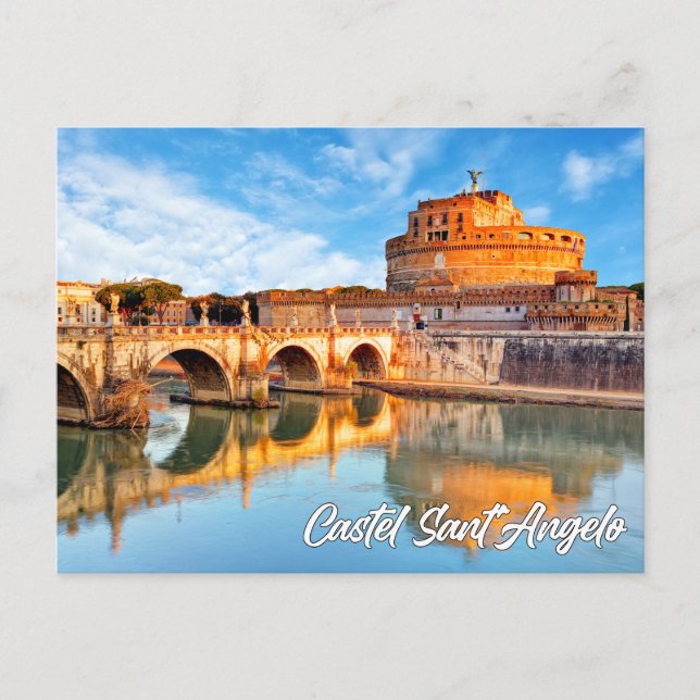 Castel Sant'Angelo, Rom, Italien Vykort (Framsida)