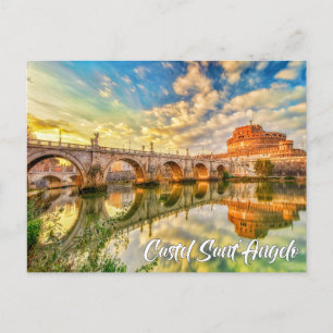 Castel Sant'Angelo, Rom, Italien Vykort