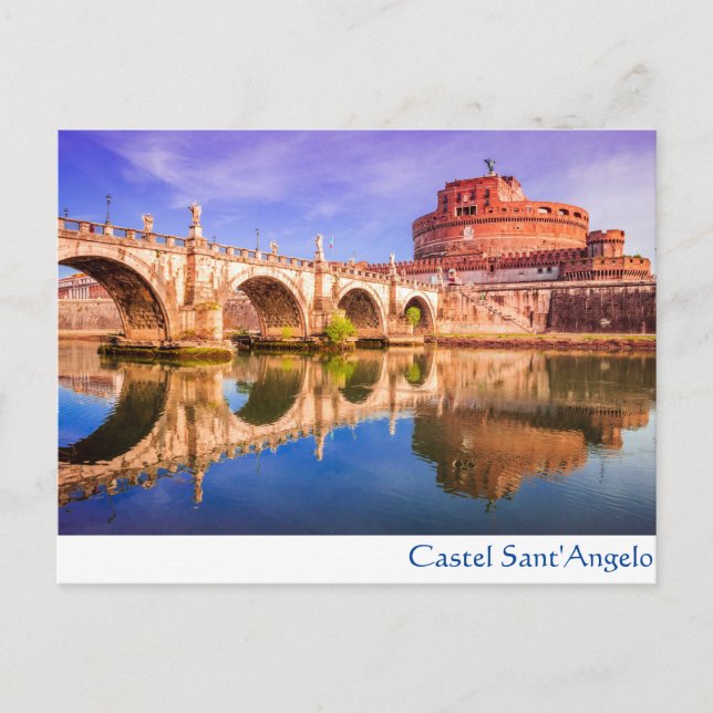 Castel Sant'Angelo, Rom Vykort (Framsida)