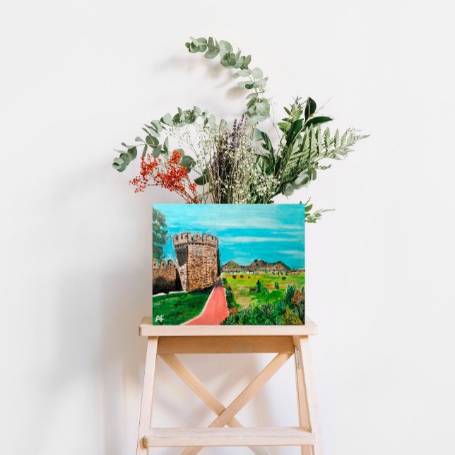 Castell de Benisanó Painting av Alfred Fox Canvastryck (Not Actual Size)