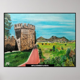 Castell de Benisanó Painting av Alfred Fox Poster