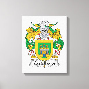 Castellanos Family Crest Canvastryck