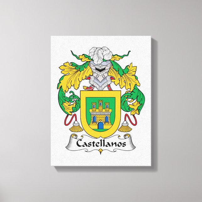 Castellanos Family Crest Canvastryck (Framsida)