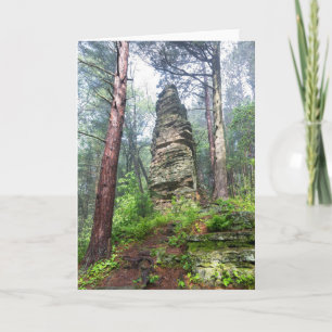 Castellated Mound in State Forest Kort