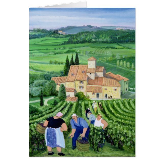 Castellina-i-Chianti Hälsningskort (Framsidan)