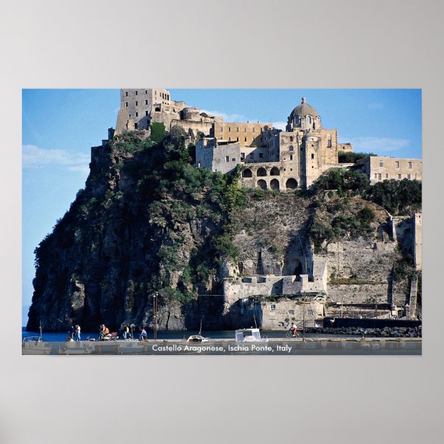 Castello Aragonese, Ischia Ponte, Italien Poster (Framsidan)