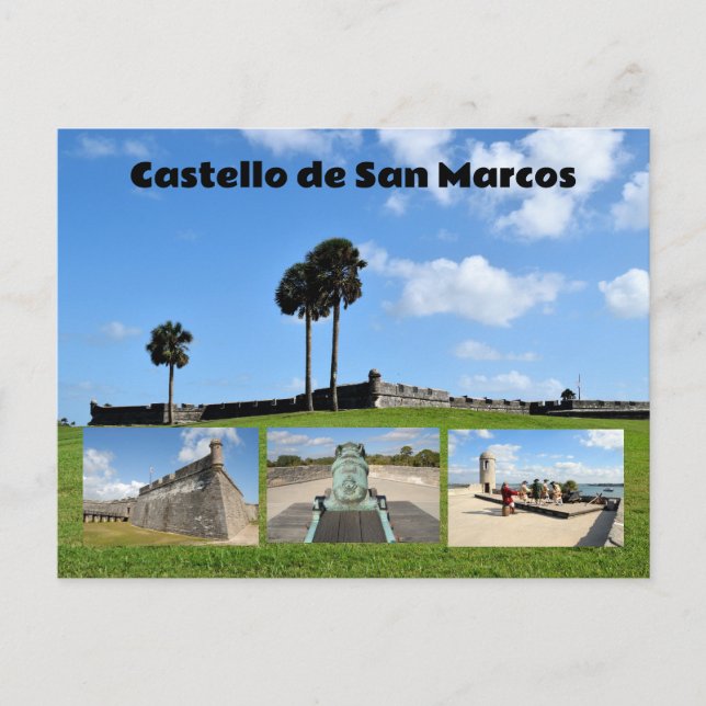 Castello de San Marcos Helg Vykort (Framsida)