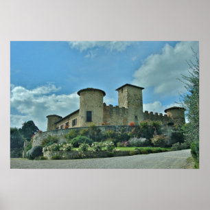 Castello di Gabbiano, Italien - Fotografisk utskri Poster