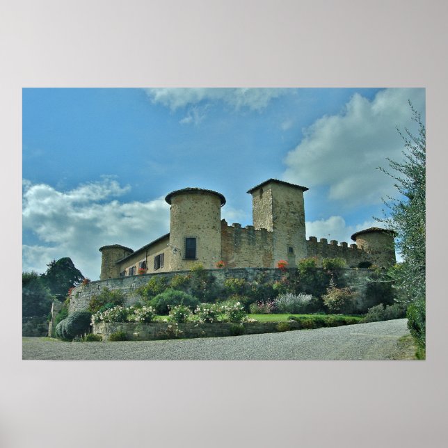 Castello di Gabbiano, Italien - Fotografisk utskri Poster (Framsidan)
