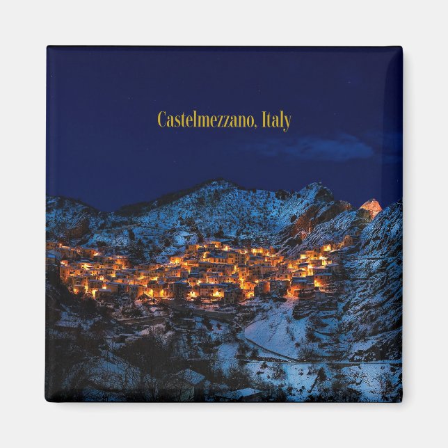 Castelmezzano, Italien Magnet (Framsidan)