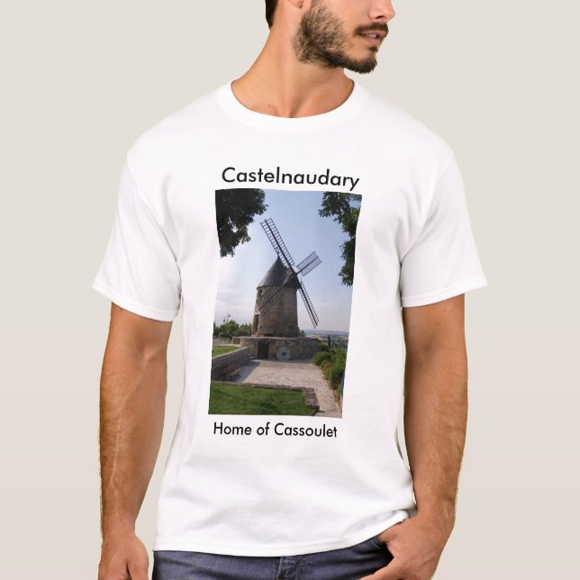 Castelnaudary hem av Cassoulet T-shirt (Framsida)