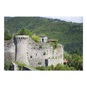 Castelnuovo di Garfagnana, Toscana, Italien - A Fototryck