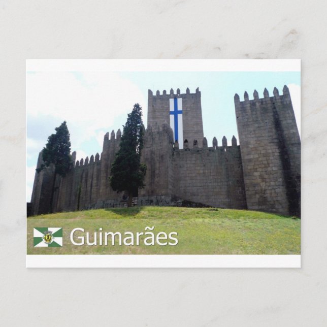 Castelo de Guimarães, Portugal Vykort (Framsida)