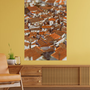Castelo de Vide roofta ops . Alentejo, Portugal. Poster