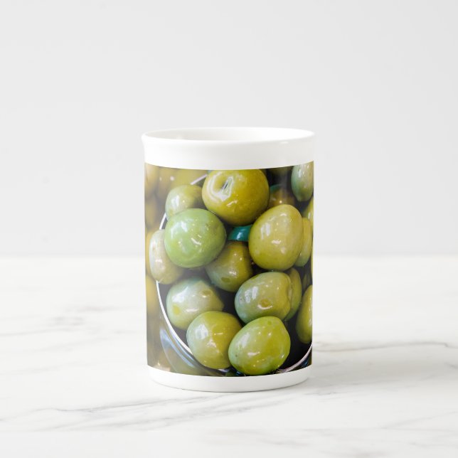 Castelvetrano Sweet Grönt Olife Benporslin Mugg (Framsidan)