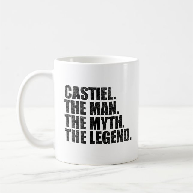 Castiel Namn, Castiel Mannen Myten Legenden Kaffemugg (Vänster)