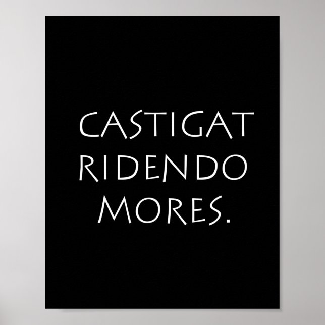Castigat ridendo mores poster (Framsidan)