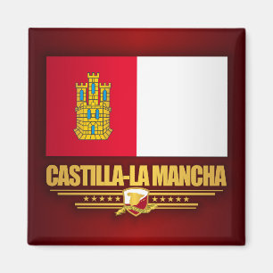 Castilla-La Mancha flagga Magnet