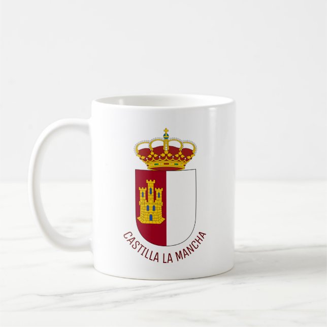 Castilla La Mancha jackat av arm - Spanien Kaffemugg (Vänster)