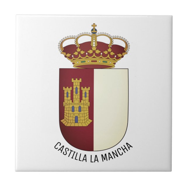 Castilla La Mancha jackat av arm - Spanien Kakelplatta (Framsidan)