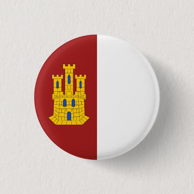 Castilla La Mancha jackat av arm - Spanien Knapp (Framsida)