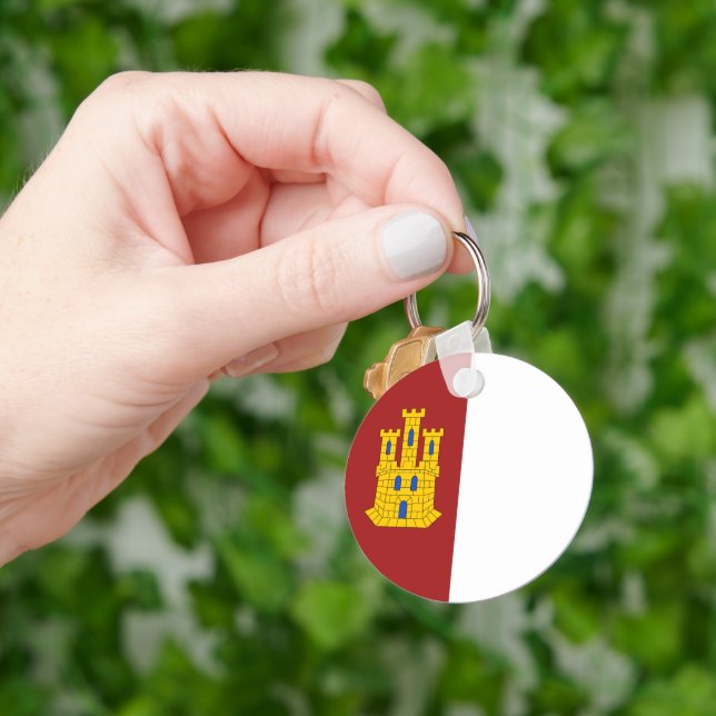 Castilla La Mancha jackat av arm - Spanien Nyckelring (Hand)