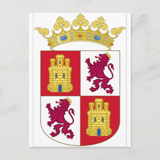 Castilla y León (Spanien) Vapen Vykort