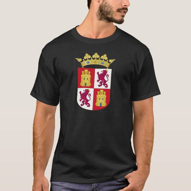 Castilla y Leon (Spanien) vapensköld T Shirt (Framsida)