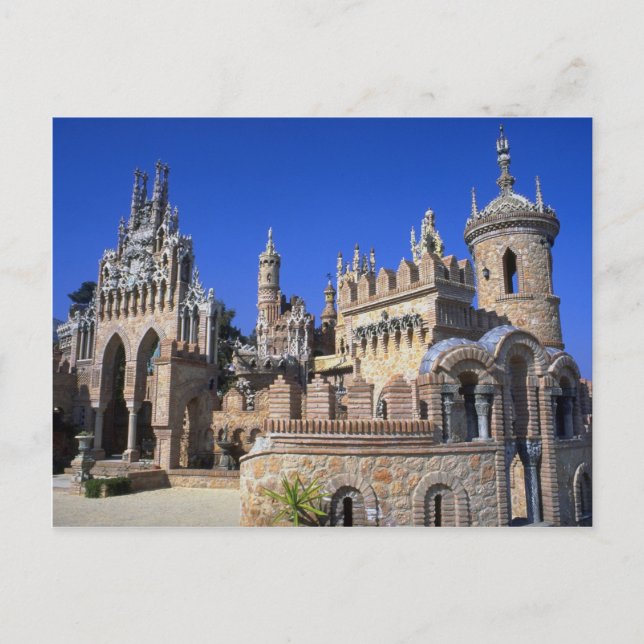 Castillo Colomares, Benalmadena pueblo, Spanien Vykort (Framsida)