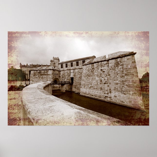 Castillo de la Real Fuerza, Havana, Kuba Poster (Framsidan)