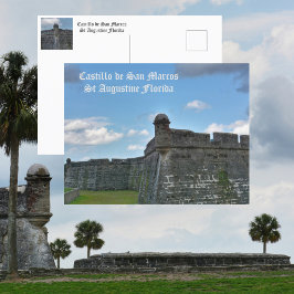 Castillo de San Marco St Augustine FL Fotografisk Vykort