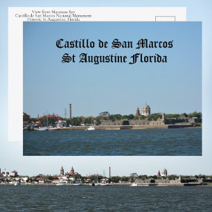 Castillo de San Marcos Historic St Augustine FL Vykort
