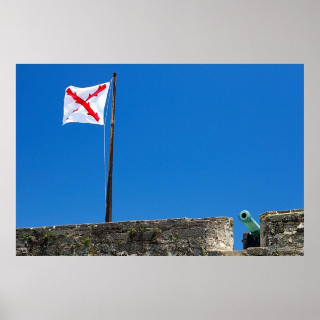 Castillo de San Marcos, nationalmonument, Florida Poster (Framsidan)