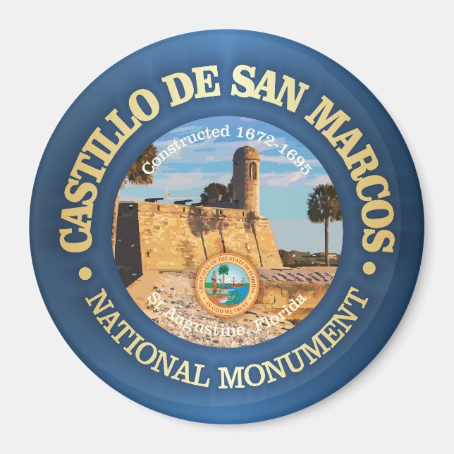 Castillo de San Marcos (NM) Magnet (Framsidan)