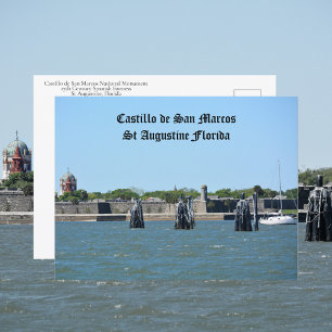 Castillo de San Marcos St Augustine Florida Resa Vykort
