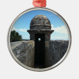 Castillo de San Marcos Turret, St Augustine, FL Julgransprydnad Metall