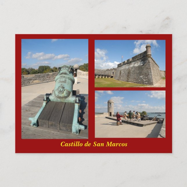 Castillo de San Marcos vykort (Framsida)