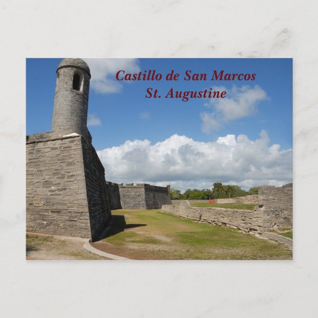 Castillo de San Marcos Vykort (Framsida)