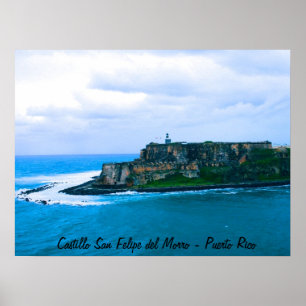Castillo San Felipe del Morro - gammala San Juan Poster
