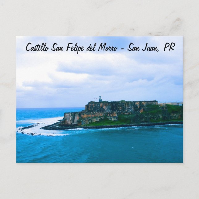 Castillo San Felipe del Morro - Old San Juan Fort Vykort (Framsida)