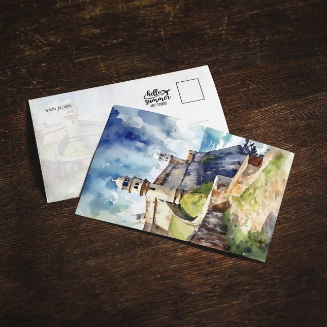 Castillo San Felipe del Morro Puerto Rico Postcard Inbjudningar (Skapare uppladdad)