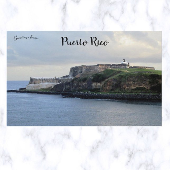 Castillo San Felipe del Morro Puerto Rico Vykort (Skapare uppladdad)