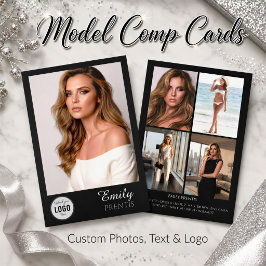 Casting Call Kompkort | 5 Bilder med logotyp Inbjudningar