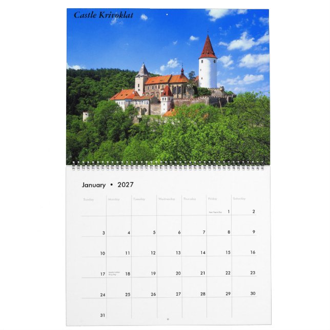 Castle and Chateaus 2010 Calendar Kalender (Jan 2027)