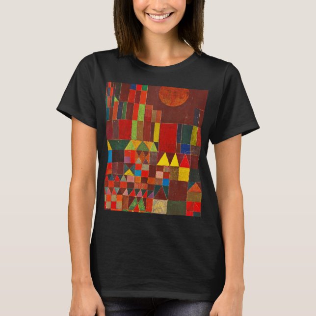 Castle and Sol, 1928 av Paul Klee T Shirt (Framsida)