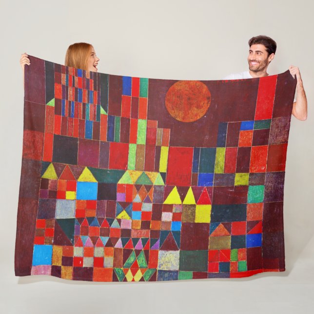 Castle and Sun, Paul Klee Fleecefilt (På plats)