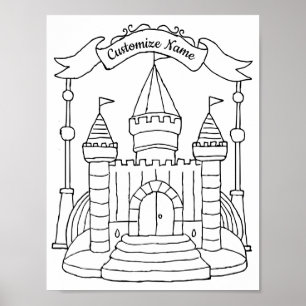 Castle Art Castle Poster Princess Art Princess