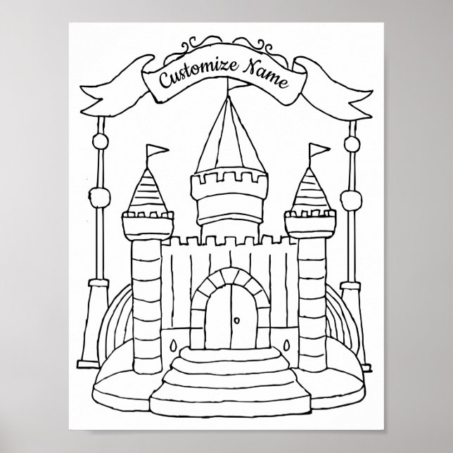 Castle Art Castle Poster Princess Art Princess (Framsidan)
