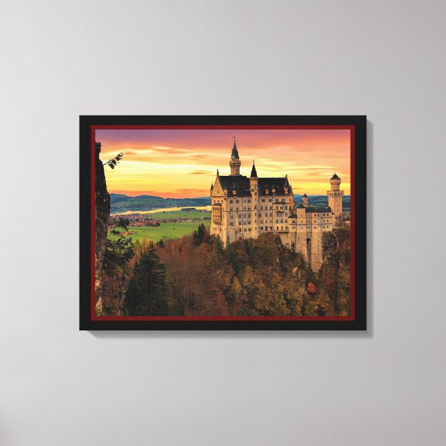 Castle at Sunset Canvastryck (Framsida)